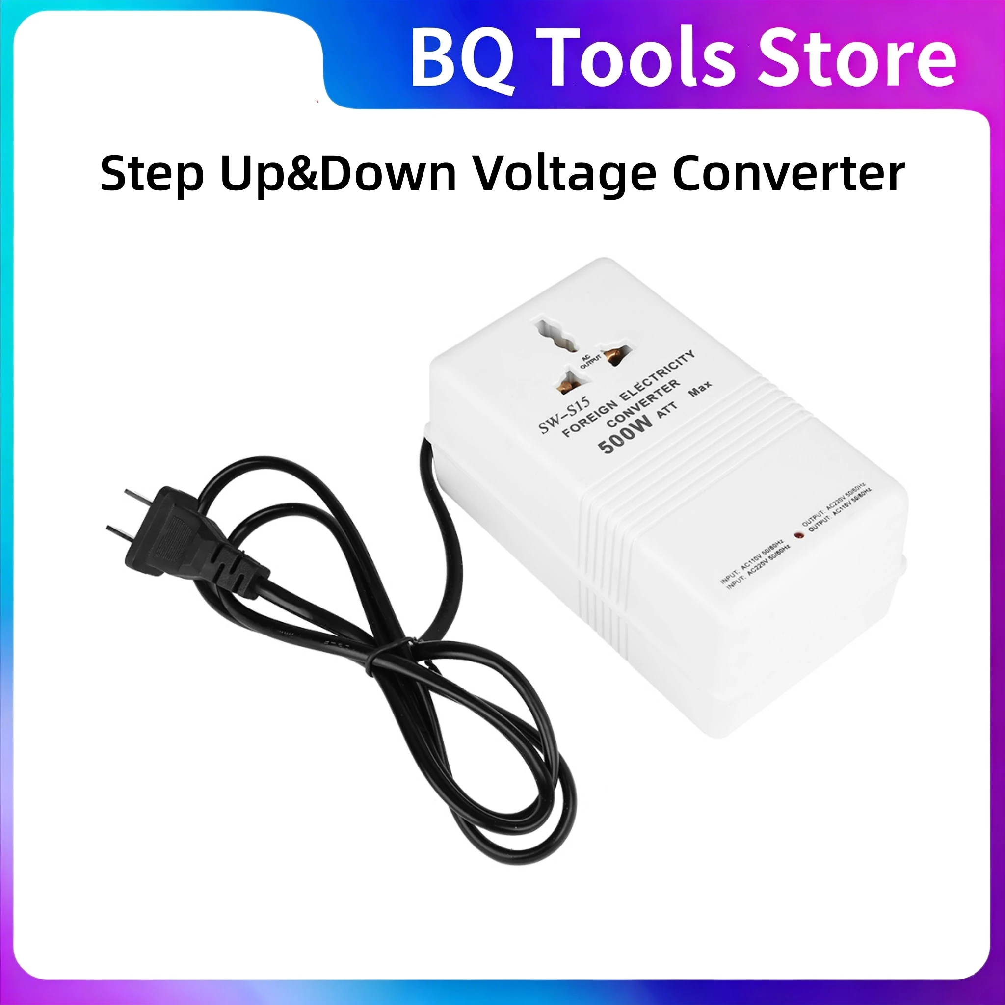 SW S15 Voltage Converter SW S15 500W Step Up&Down Voltage Converter From To & To
SW S15 Voltage Converter SW S15 500W Step Up&Down Voltage Converter From To & To
