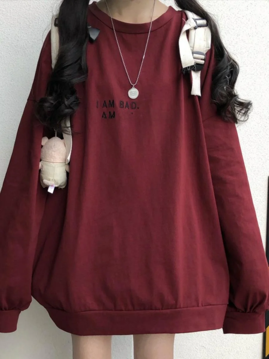 Облегающая круглая толстовка Ne Long Sve, женская осенняя новинка, свободная корейская версия, модный топ с буквенным принтом для студентов
Облегающая круглая толстовка Ne Long Sve, женская осенняя новинка, свободная корейская версия, модный топ с буквенным принтом для студентов