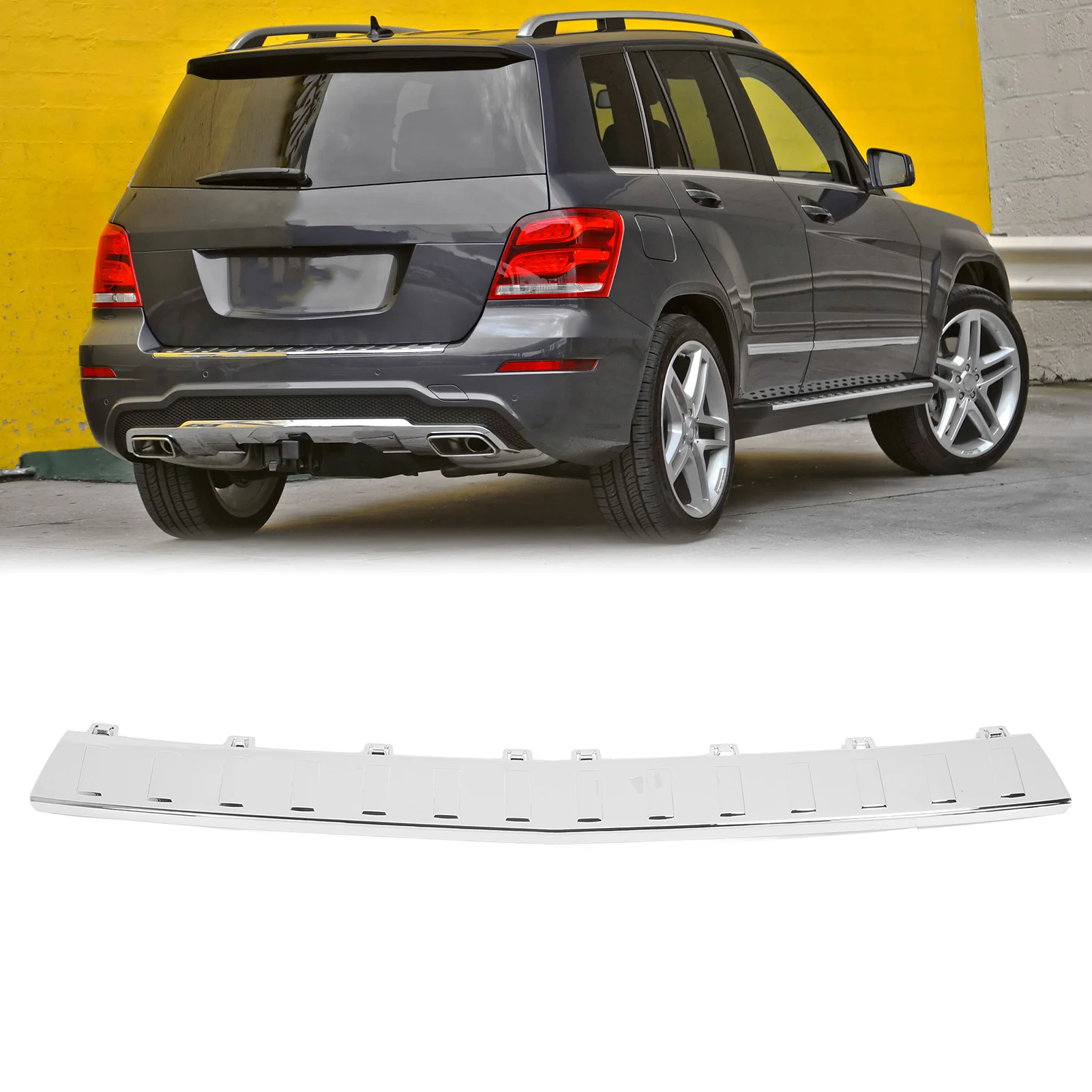 Rear Bumper Trunk Step Pad Trim Rear Bumper Foot Plate Cover Simple Installation High Hardness for GLK‑Class X204 2008 To 2015
Rear Bumper Trunk Step Pad Trim Rear Bumper Foot Plate Cover Simple Installation High Hardness for GLK‑Class X204 2008 To 2015