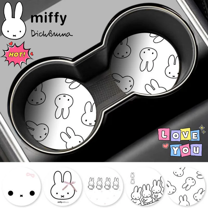 Miffy Rabbit Cartoon Cute Kawaii Car Cup Holder Mat Creative Two-Dimensional Anime Accessory NonSlip Cup Holder for Car Interior
Miffy Rabbit Cartoon Cute Kawaii Car Cup Holder Mat Creative Two-Dimensional Anime Accessory NonSlip Cup Holder for Car Interior