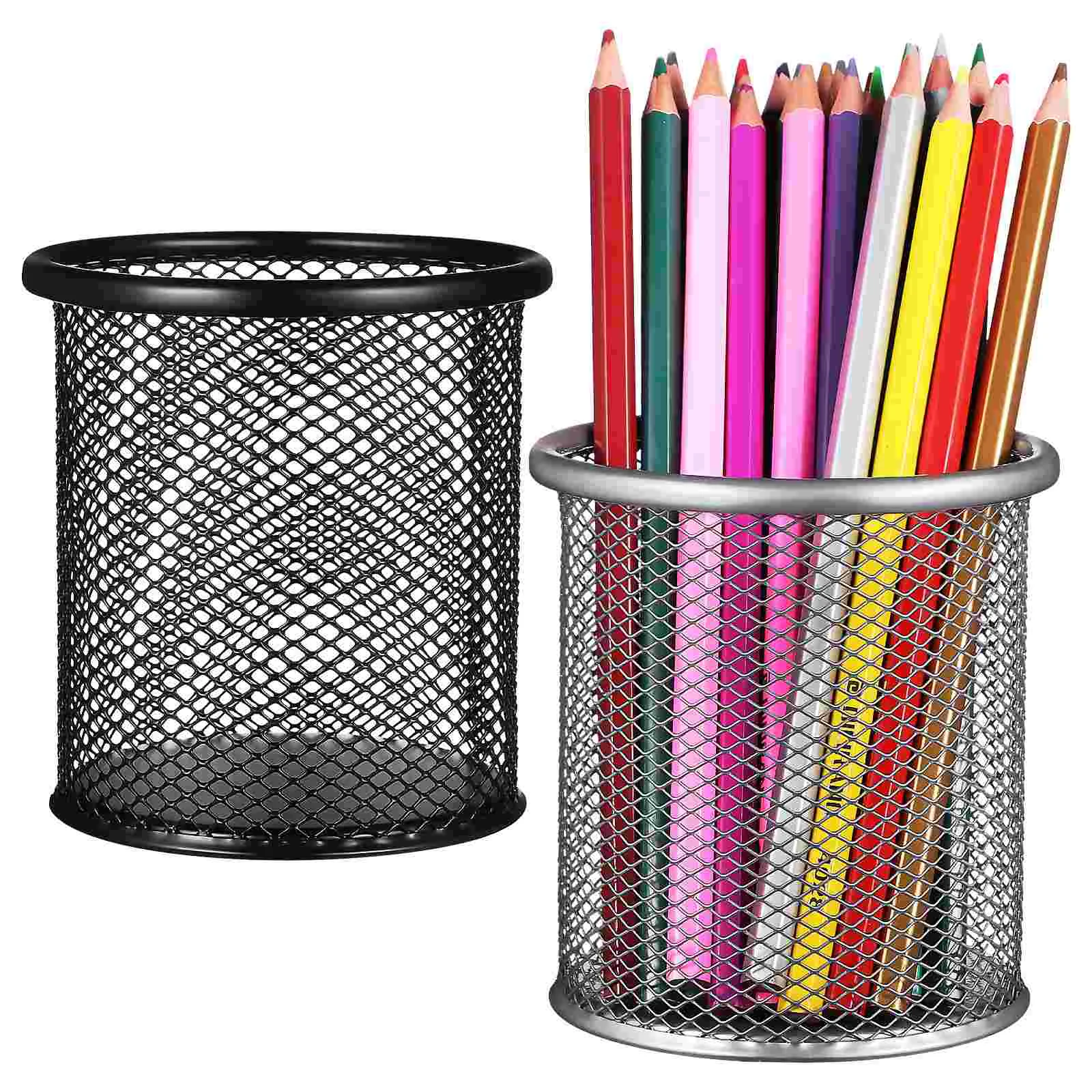 2 Pcs Pen Holder Makeup Brush Organizer Office Desk Accessory Stationery Cup Storage Metal For
2 Pcs Pen Holder Makeup Brush Organizer Office Desk Accessory Stationery Cup Storage Metal For