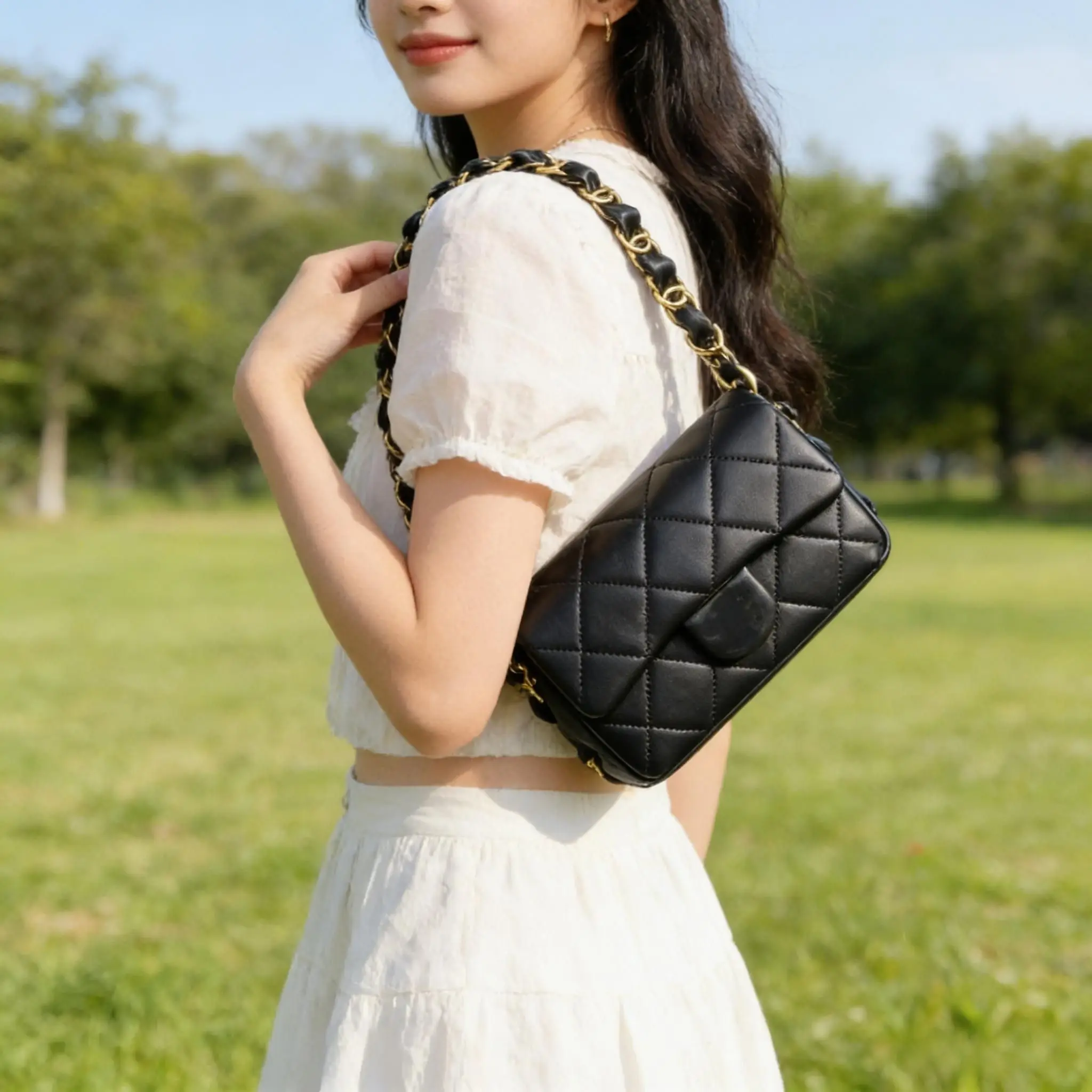 Fashion Women's Diamond Checkered Leather Chain Shoulder Bag Crossbody Bag Luxury Handbag
Fashion Women's Diamond Checkered Leather Chain Shoulder Bag Crossbody Bag Luxury Handbag