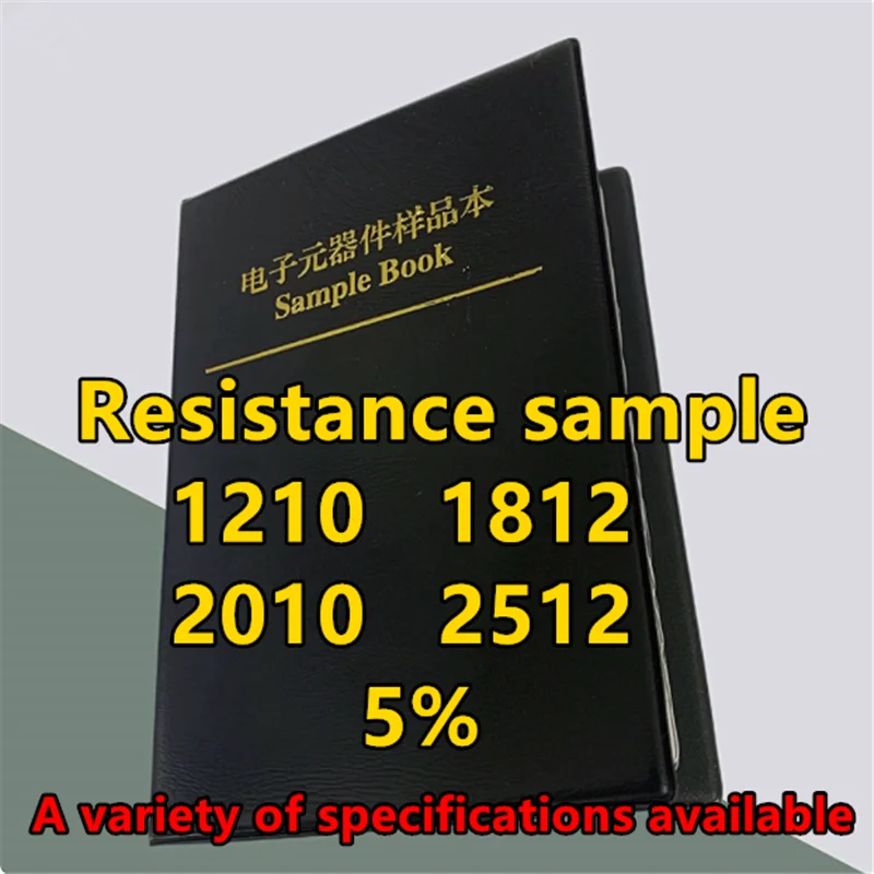 Книга резисторов 1210 1812 2010 2512 Книга комплектов резисторов 5% SMD Чип-резистор Классификация 105, значение 0R-10M Образец резистора
Книга резисторов 1210 1812 2010 2512 Книга комплектов резисторов 5% SMD Чип-резистор Классификация 105, значение 0R-10M Образец резистора
