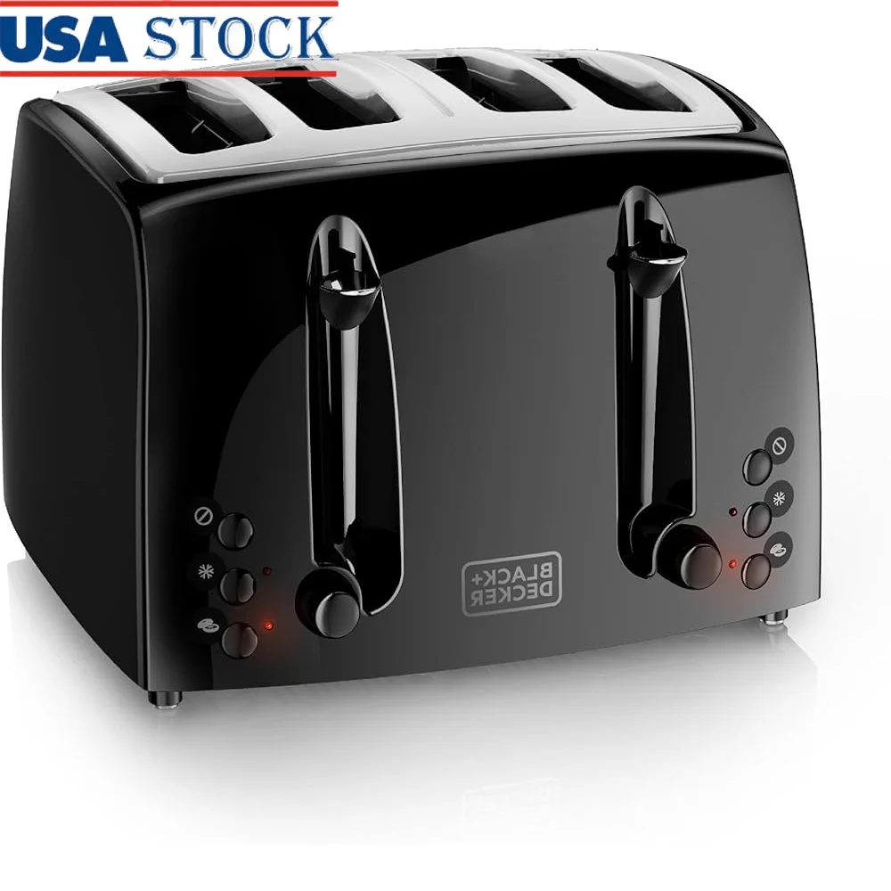 4 Slice Toaster Extra Wide Slots 7 Shade Settings Bagel Frozen Cancel Buttons Dual Crumb Trays
4 Slice Toaster Extra Wide Slots 7 Shade Settings Bagel Frozen Cancel Buttons Dual Crumb Trays