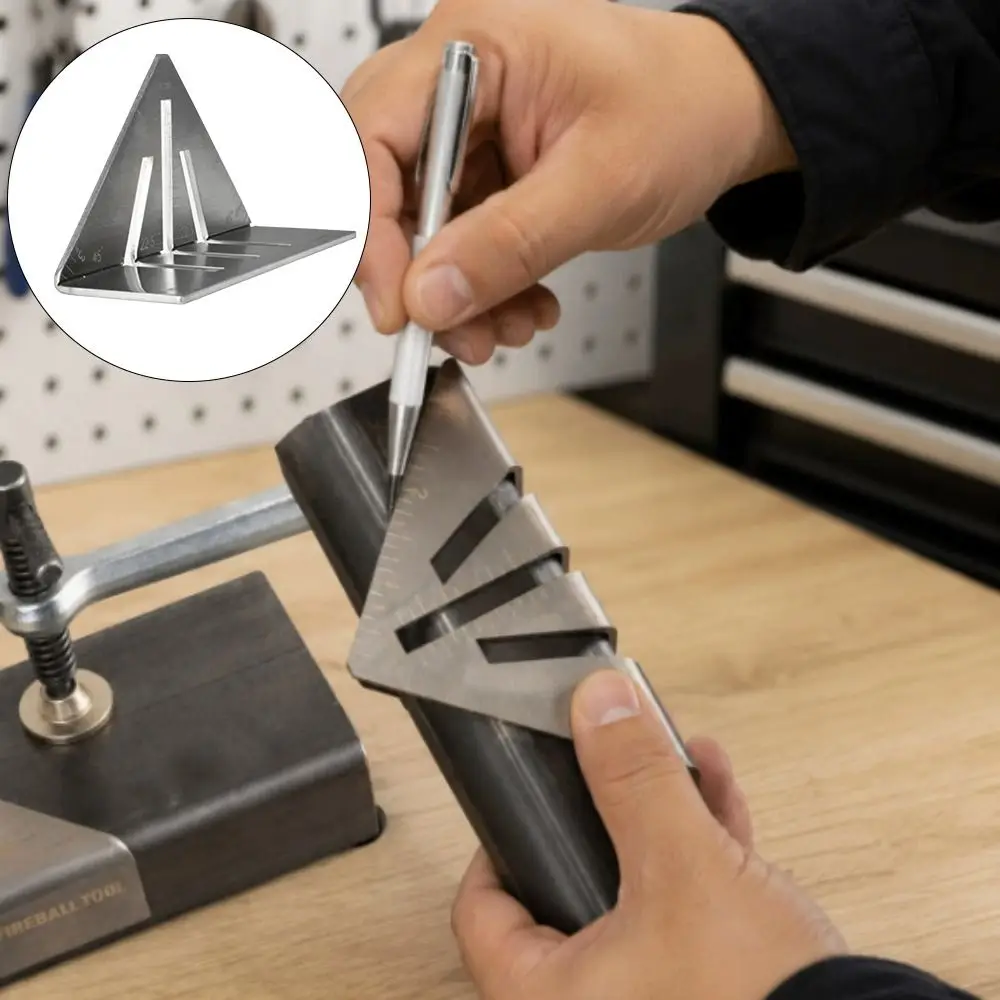 3PCS Stainless Steel Square Tube Folding Ruler Multifunction Metal Marking Four-sided Ruler Smooth Arcs Versatility
3PCS Stainless Steel Square Tube Folding Ruler Multifunction Metal Marking Four-sided Ruler Smooth Arcs Versatility