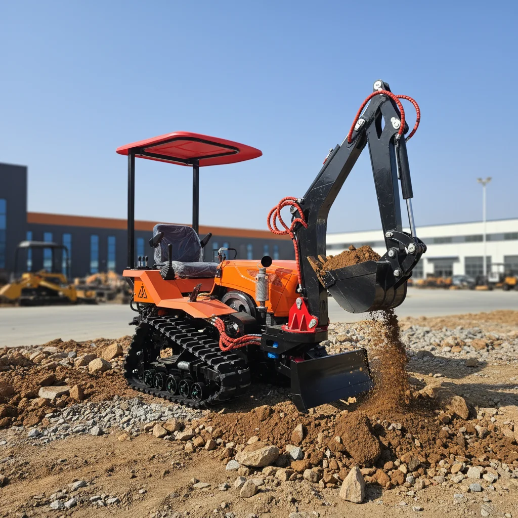 15HP Mini Crawler Tractor Rubber Track Rotary Tiller Ditching Weeding Bulldozing Small Agricultural Farm Machine
15HP Mini Crawler Tractor Rubber Track Rotary Tiller Ditching Weeding Bulldozing Small Agricultural Farm Machine