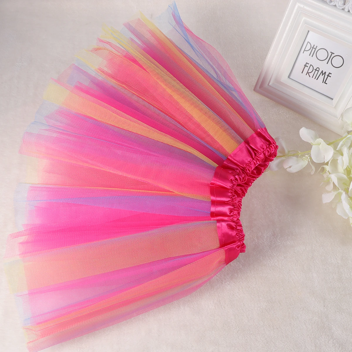 Rainbow Printed Skirt Girl Mini Tutu Tulle Baby Gauze Girls Children Dress
Rainbow Printed Skirt Girl Mini Tutu Tulle Baby Gauze Girls Children Dress
