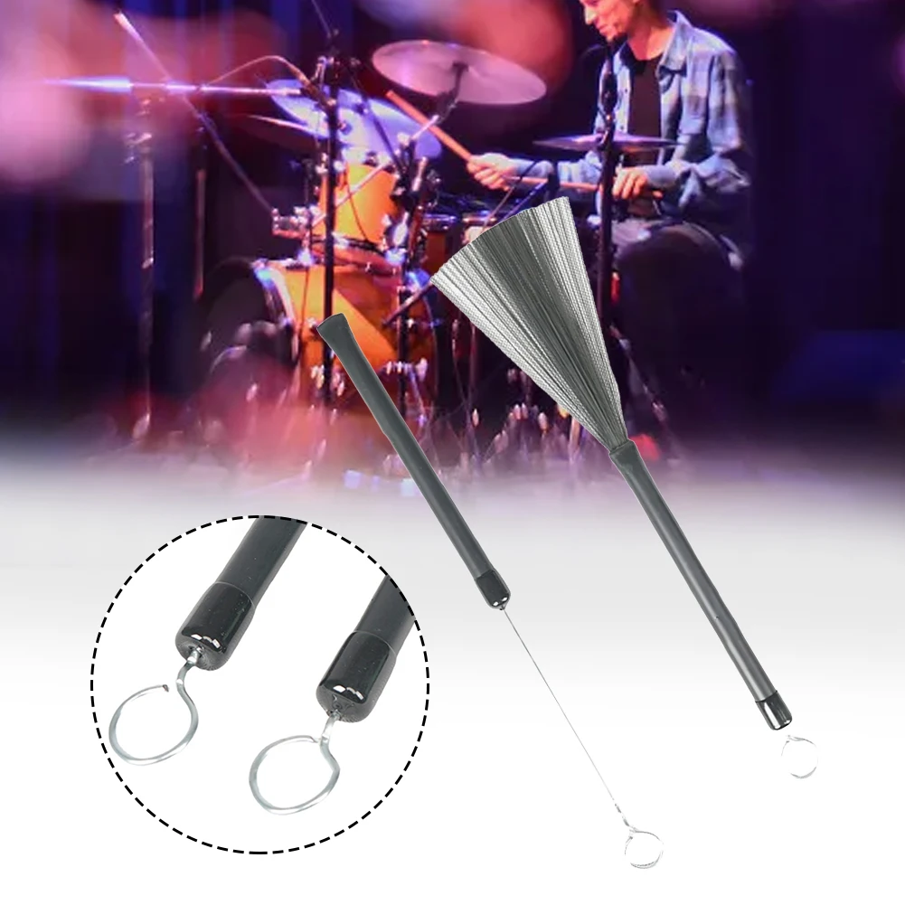 Telescopic Drum Brushes Steel Wire Drumsticks Soft Comfortable Grip Versatile Playing Styles 36cm 14.2inch For Drumsets
Telescopic Drum Brushes Steel Wire Drumsticks Soft Comfortable Grip Versatile Playing Styles 36cm 14.2inch For Drumsets