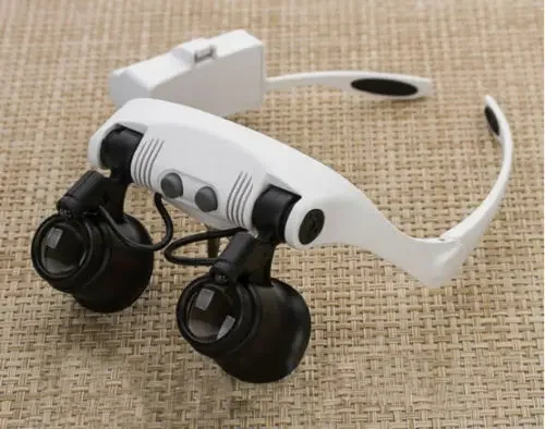 LED Illuminated Headband Binocular Magnifier 10x 15x 20x 25x for Watch PCB Working Repairing Magnifying Glass Head Loupe
LED Illuminated Headband Binocular Magnifier 10x 15x 20x 25x for Watch PCB Working Repairing Magnifying Glass Head Loupe