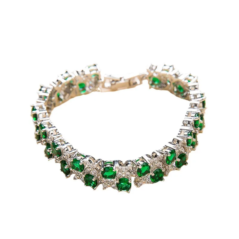 Apexelle Brand Fashion Jewelry Copper Tennis Bracelet Dainty Green Zircon Halo Paved Link Chain Fine Accessory
Apexelle Brand Fashion Jewelry Copper Tennis Bracelet Dainty Green Zircon Halo Paved Link Chain Fine Accessory