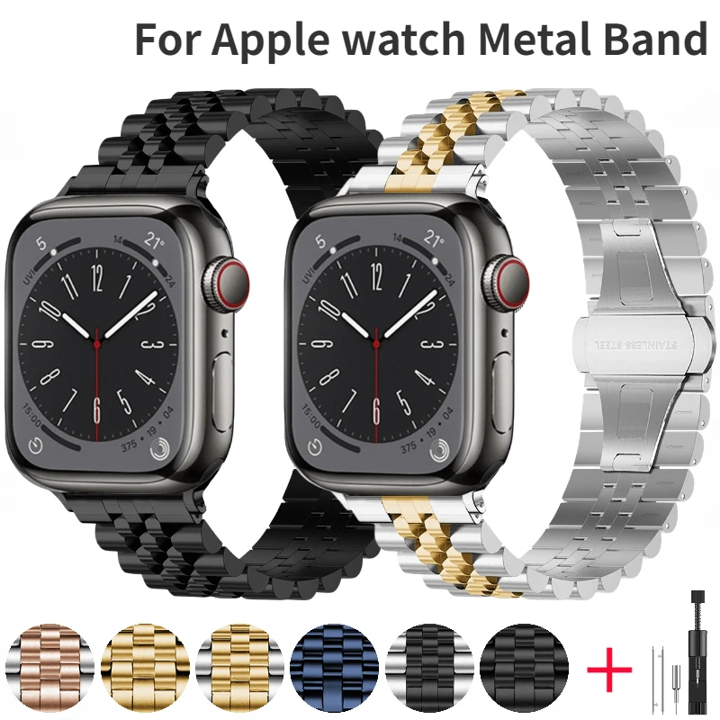 Metal Strap For Apple watch 10 42/46mm band Ultra/2 9 8 7 6 5 4 3 SE 45mm 41mm 49mm Stainless steel iWatch 44mm 40mm 42mm belt
Metal Strap For Apple watch 10 42/46mm band Ultra/2 9 8 7 6 5 4 3 SE 45mm 41mm 49mm Stainless steel iWatch 44mm 40mm 42mm belt