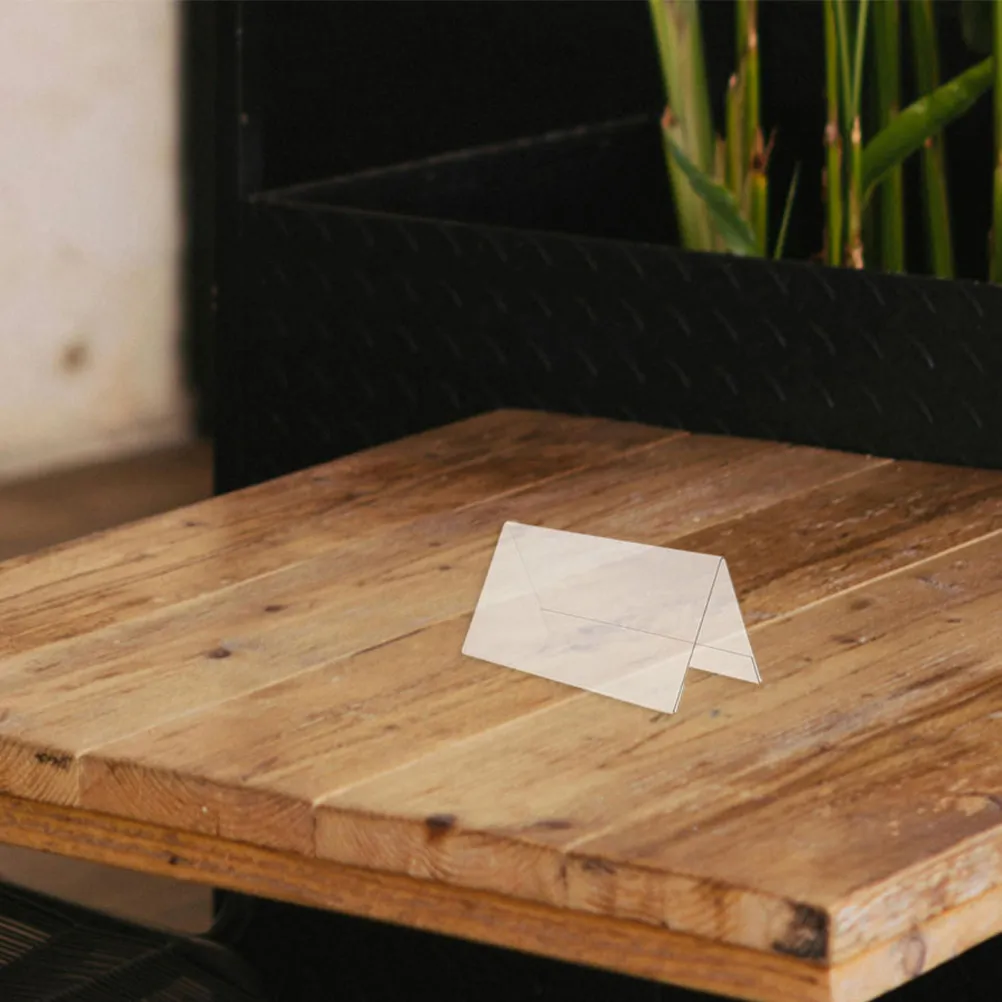 10Pcs Clear Acrylic V Shaped Name Tag Holder Double Sided Desk Sign Frame Office Business Meeting Conference Table Display
10Pcs Clear Acrylic V Shaped Name Tag Holder Double Sided Desk Sign Frame Office Business Meeting Conference Table Display