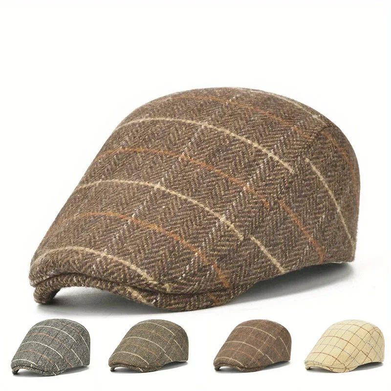 Fashion Newsboy Caps Men BritishChoicePainters Hats Autumn Winter BeretsHerringbone Grid with Red Line Flat Cap HipHop Berets
Fashion Newsboy Caps Men BritishChoicePainters Hats Autumn Winter BeretsHerringbone Grid with Red Line Flat Cap HipHop Berets