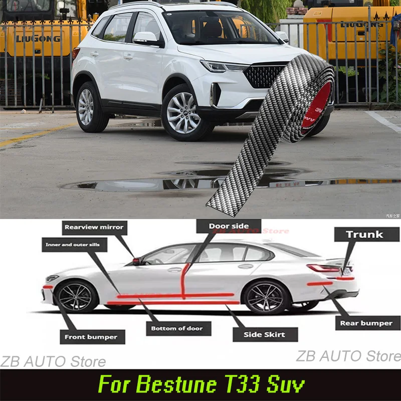 For Bestune T33 Suv Strong adhesive bumper strip, front and rear lip side skirts, collision and scratch resistant, suitable
For Bestune T33 Suv Strong adhesive bumper strip, front and rear lip side skirts, collision and scratch resistant, suitable