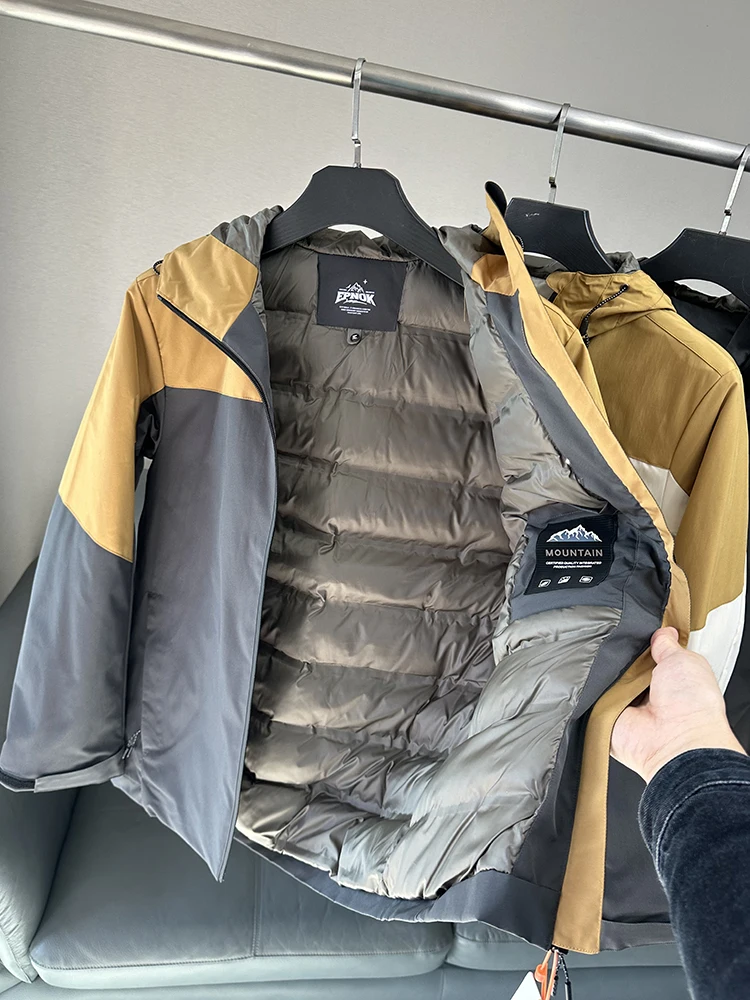 Waterproof Outdoor Men's Cotton Jaet with Hood Stand Fit Faion Urban Sle Long Sve Thiened Polyester Fiber
Waterproof Outdoor Men's Cotton Jaet with Hood Stand Fit Faion Urban Sle Long Sve Thiened Polyester Fiber