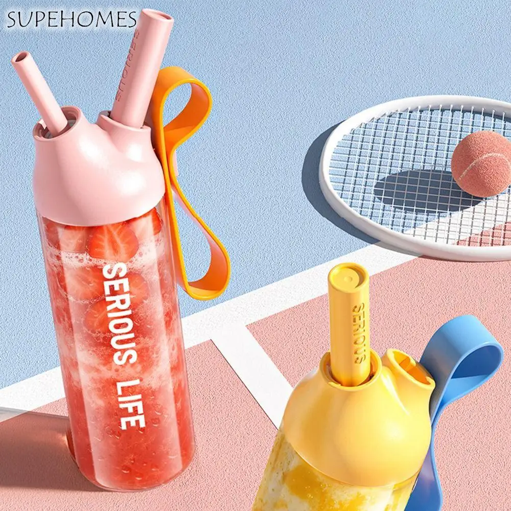666/888ml Sport Water Bottle Dustproof Large Capacity Drinking Cup with Straw Creative with Handle Portable Drink Bottle Summer
666/888ml Sport Water Bottle Dustproof Large Capacity Drinking Cup with Straw Creative with Handle Portable Drink Bottle Summer