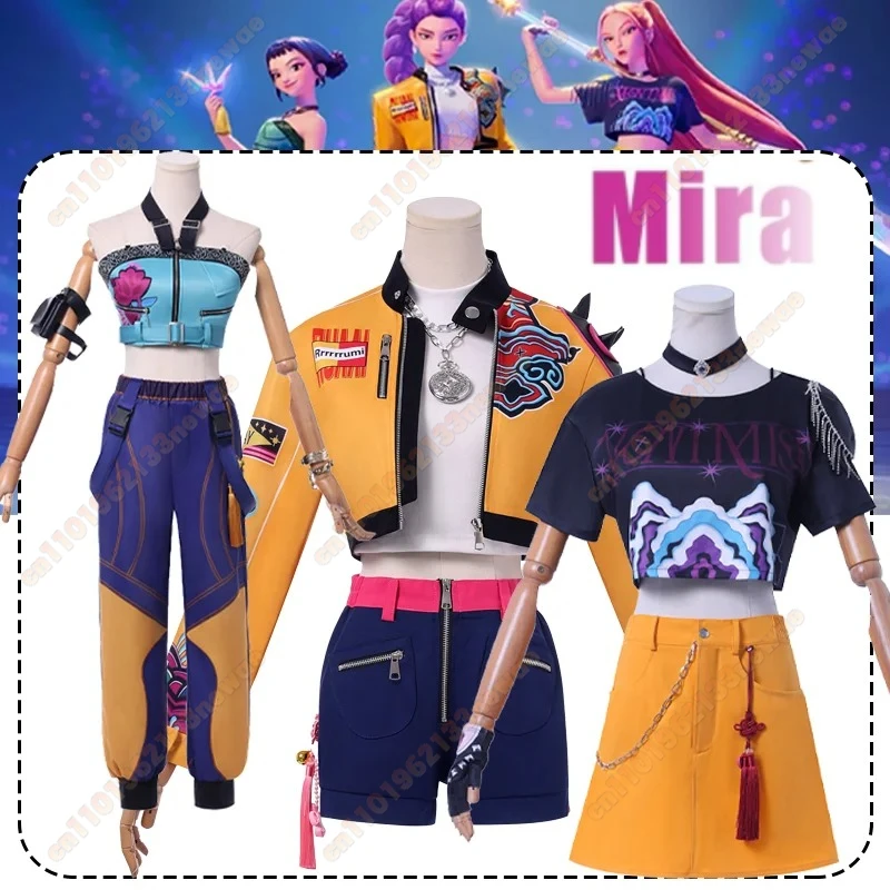 Movie KPop Demon Hunters Cosplay Rumi Zoey Mira Cosplay Costume Girls Group Idol Role Play Uniform Halloween Party Set for Women
Movie KPop Demon Hunters Cosplay Rumi Zoey Mira Cosplay Costume Girls Group Idol Role Play Uniform Halloween Party Set for Women