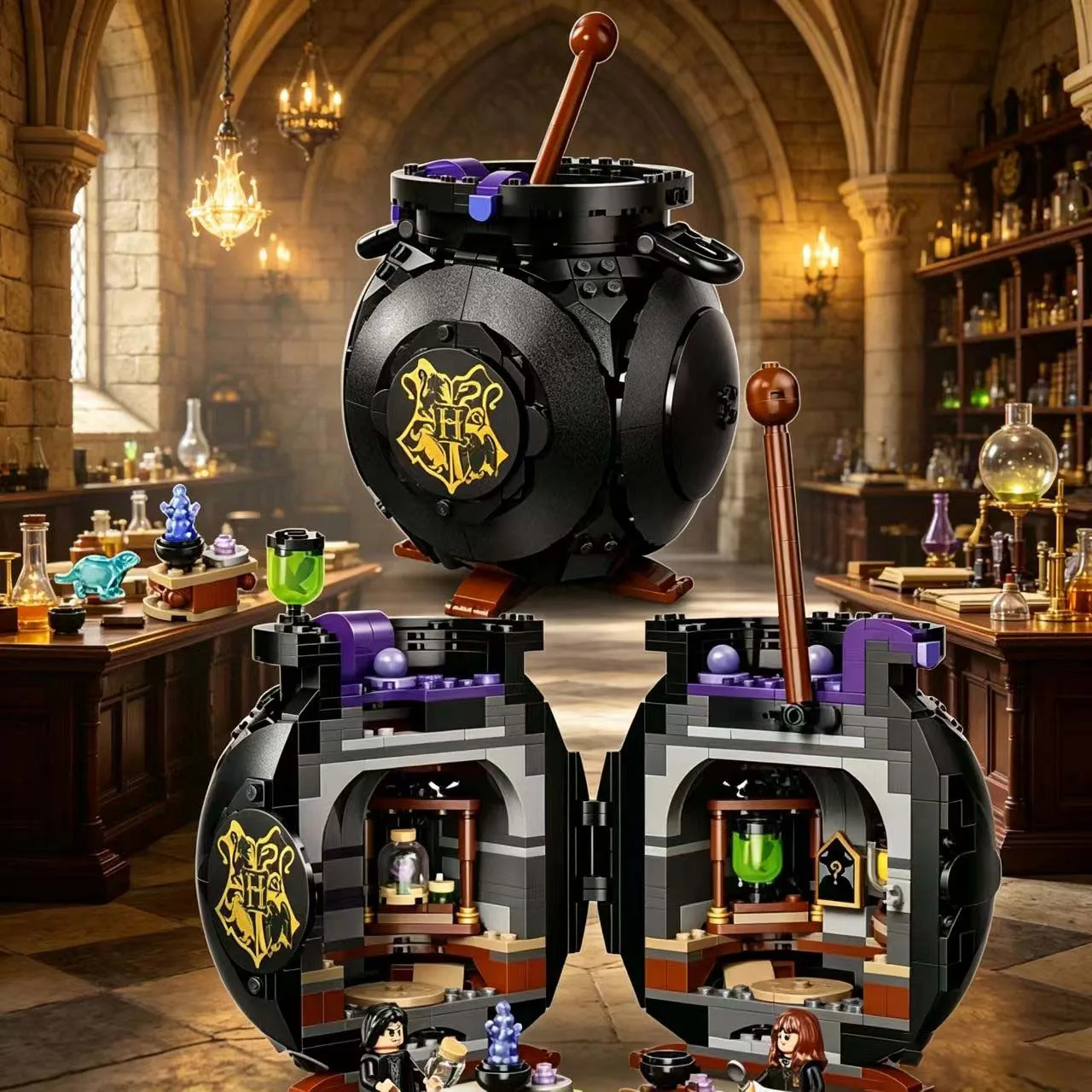 652PCS Cauldron Secret Potions Classroom Building Blocks Brick Model 76464 Assembly Creative Puzzle Ornament Toy Halloween Gifts
652PCS Cauldron Secret Potions Classroom Building Blocks Brick Model 76464 Assembly Creative Puzzle Ornament Toy Halloween Gifts
