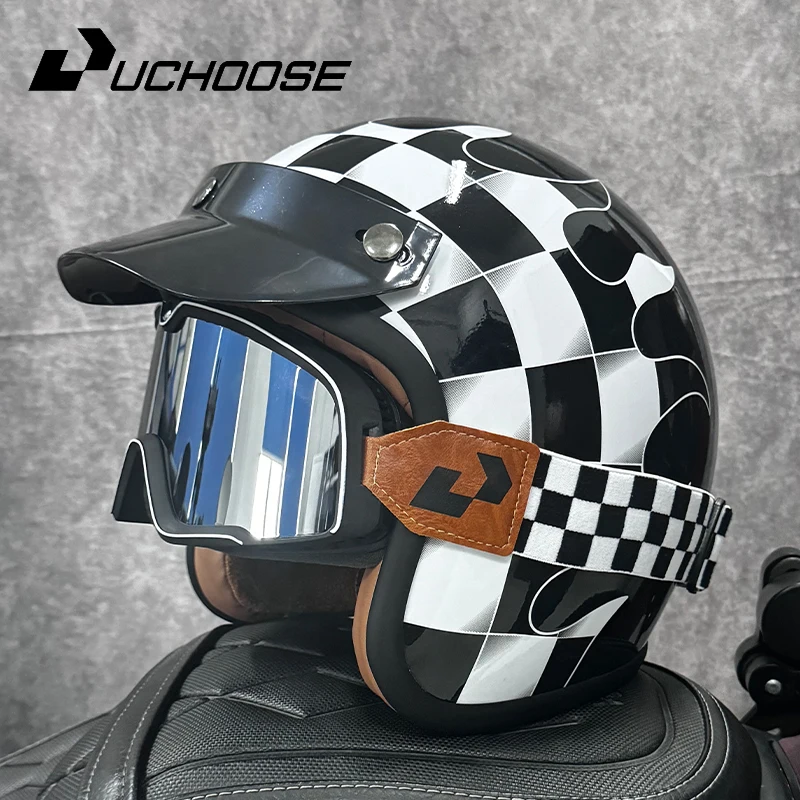 DOT с открытым лицом Casco Moto для аксессуаров для мотоциклов, мужские мотошлемы, сертифицированный ретро мотоциклетный шлем Cafe Racer
DOT с открытым лицом Casco Moto для аксессуаров для мотоциклов, мужские мотошлемы, сертифицированный ретро мотоциклетный шлем Cafe Racer