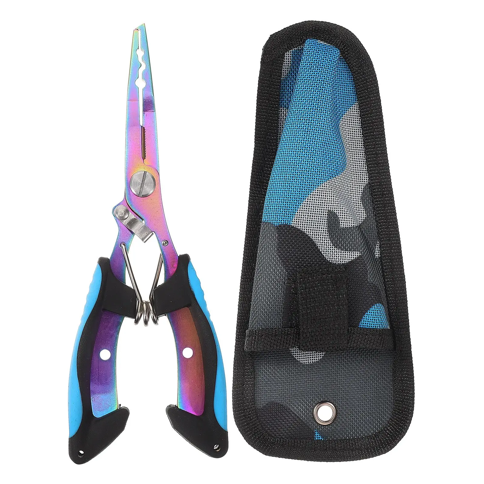 Fishing Pliers Small Wire Professional Scissor Stainless Steel Blue Black with Rope Bag Durable Compact Multi-function
Fishing Pliers Small Wire Professional Scissor Stainless Steel Blue Black with Rope Bag Durable Compact Multi-function