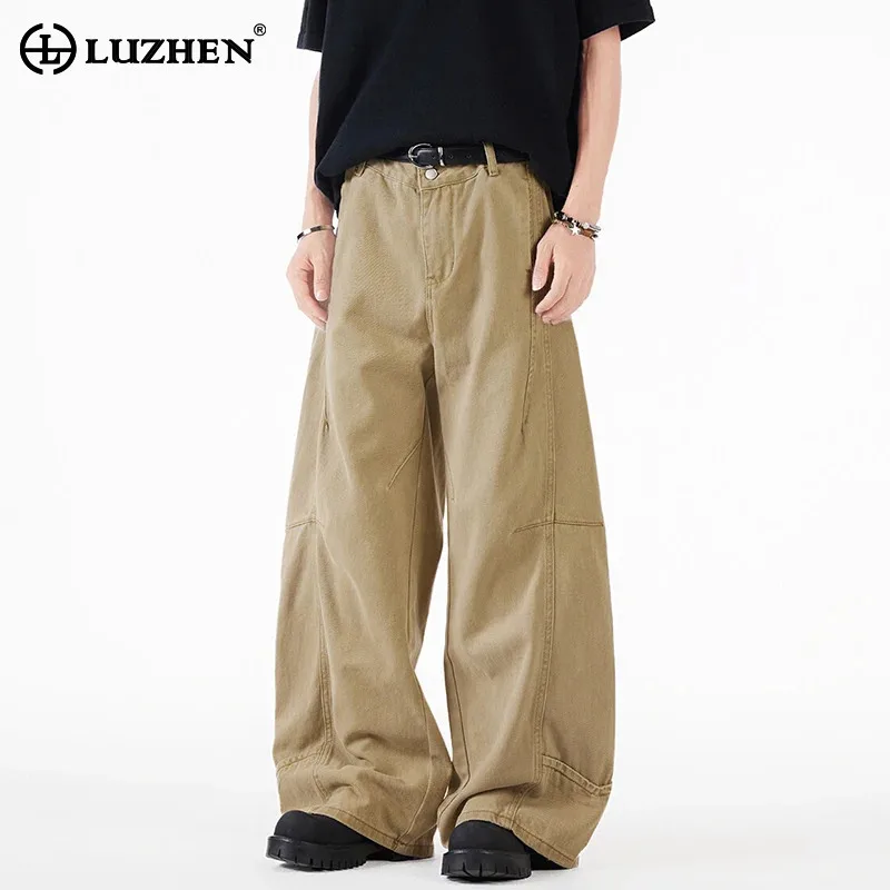 LUZHEN 2025 New Original High Quality Solid Color Loose Casual Denim Pants Handsome Straight Wide Leg Jeans Male Clothes JY3082
LUZHEN 2025 New Original High Quality Solid Color Loose Casual Denim Pants Handsome Straight Wide Leg Jeans Male Clothes JY3082
