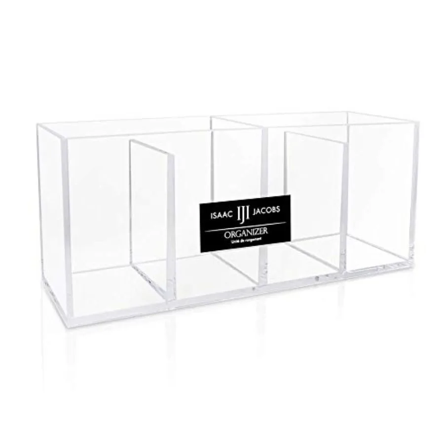 4-Compartment Clear Acrylic Organizer- Makeup Brush Holder- Storage Solution- Office, Bathroom, Kitchen Supplies and More Clear
4-Compartment Clear Acrylic Organizer- Makeup Brush Holder- Storage Solution- Office, Bathroom, Kitchen Supplies and More Clear