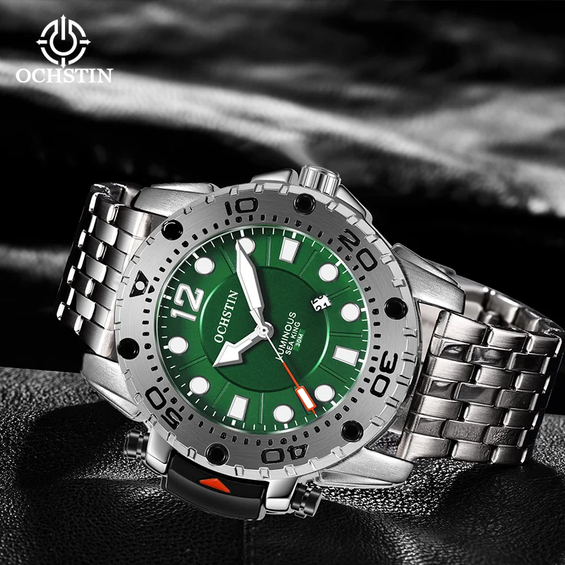 OCHSTIN New Brand Quartz Movement Stainless Steel Bracelet Wristwatch Men‘s Waterproof Luminous Business Fashion Watch For Man
OCHSTIN New Brand Quartz Movement Stainless Steel Bracelet Wristwatch Men‘s Waterproof Luminous Business Fashion Watch For Man