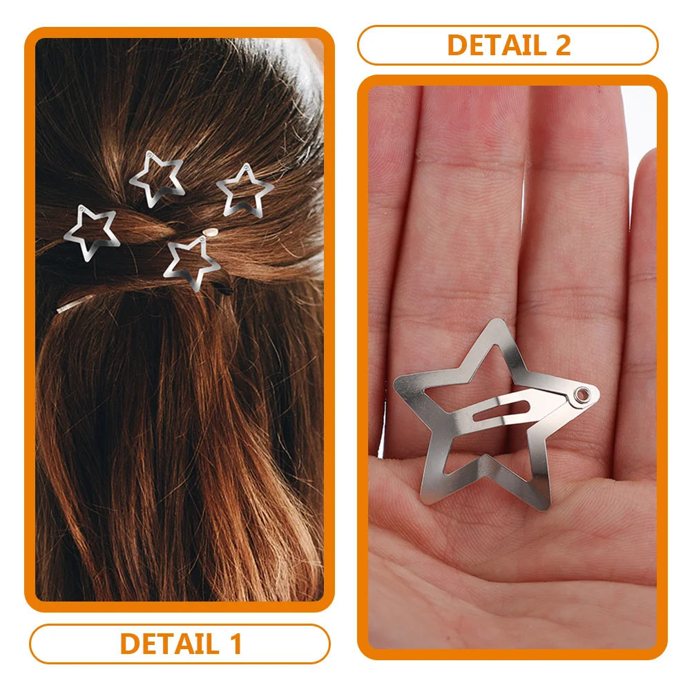 40pcs Star Shape Hair Clips for Girls Sweet Cool Metal Pentagram Accessories Kids Kawaii Hairpins School Party
40pcs Star Shape Hair Clips for Girls Sweet Cool Metal Pentagram Accessories Kids Kawaii Hairpins School Party