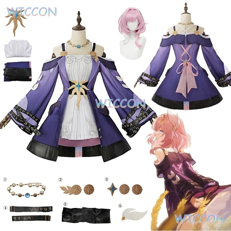 Cyrene Cosplay Costume Pink Wig Hair Dress Uniform Hairpin Game Honkai Star Rail Amphoreus Halloween Party for Women Girls
Cyrene Cosplay Costume Pink Wig Hair Dress Uniform Hairpin Game Honkai Star Rail Amphoreus Halloween Party for Women Girls