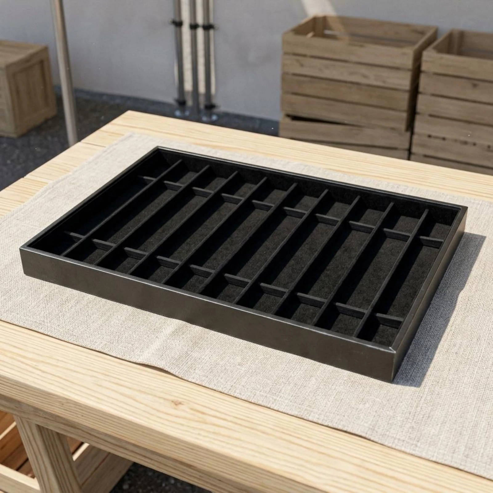 10-Compartment Watch Tray Narrow Slots Watch Display Tray Divided Insert Lidless
10-Compartment Watch Tray Narrow Slots Watch Display Tray Divided Insert Lidless