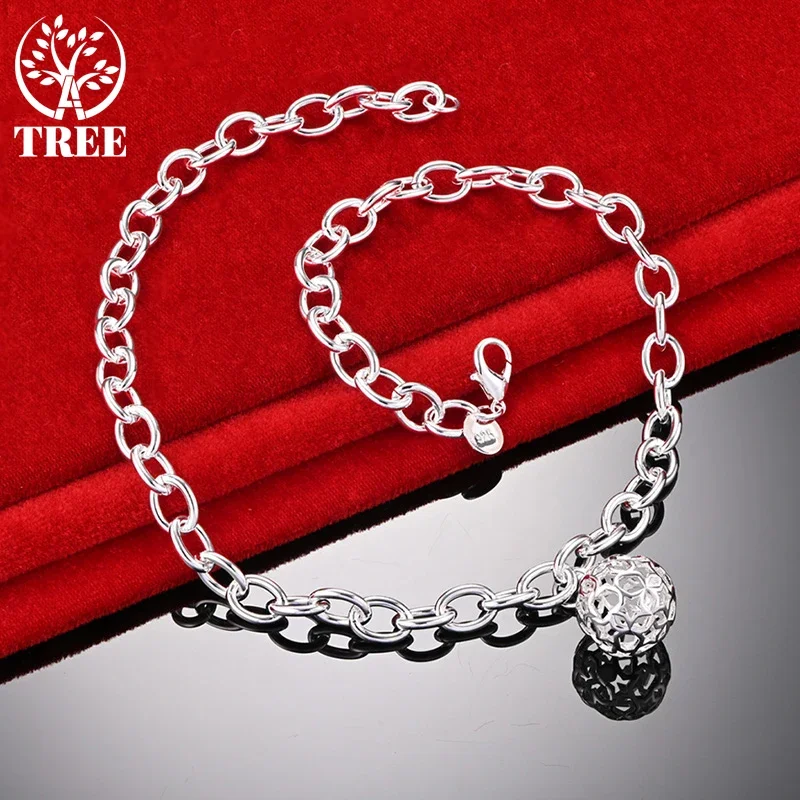 ALITREE 925 Sterling Silver Hollow Ball Chain Necklace For Woman Party Wedding Engagement Fashion Charm Jewelry Birthday Gift
ALITREE 925 Sterling Silver Hollow Ball Chain Necklace For Woman Party Wedding Engagement Fashion Charm Jewelry Birthday Gift