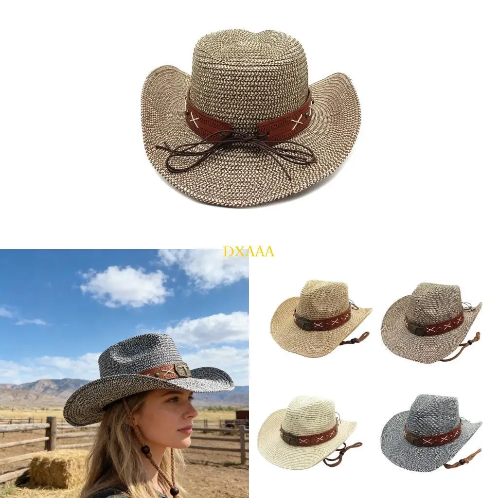 DXAA Women's Foldable Band Decorated Victorian Hat Paper Straw Sun Protections
DXAA Women's Foldable Band Decorated Victorian Hat Paper Straw Sun Protections