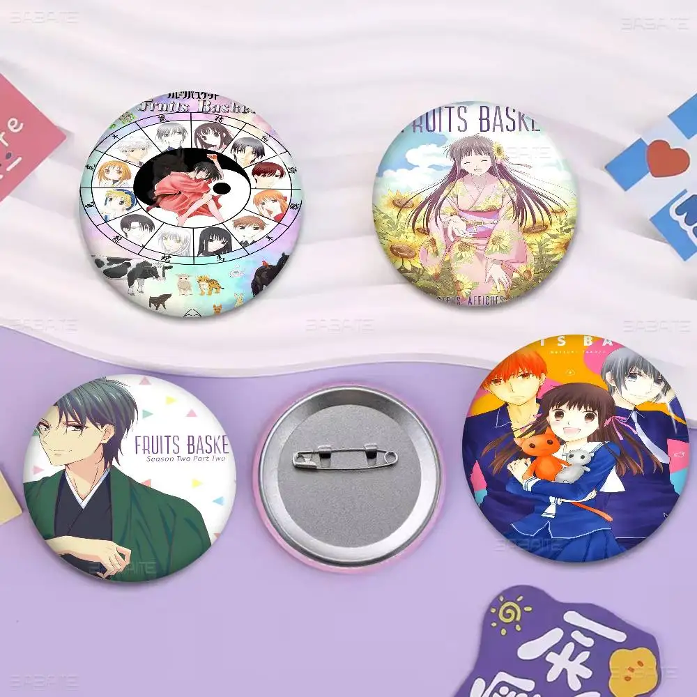 Fruits Basket Creative Pins Funny Round Snap-in Brooch Badge Backpack Hat Accessories Jewelry Gifts for Friend
Fruits Basket Creative Pins Funny Round Snap-in Brooch Badge Backpack Hat Accessories Jewelry Gifts for Friend