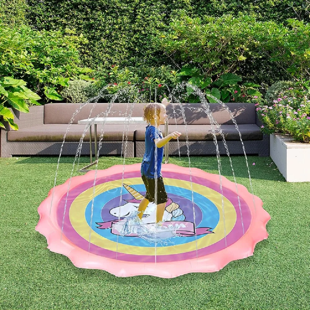 Summer children's play Sprinkler mat 170CM Unicorn Shark spray mat outdoor children's splashing fountain toys
Summer children's play Sprinkler mat 170CM Unicorn Shark spray mat outdoor children's splashing fountain toys