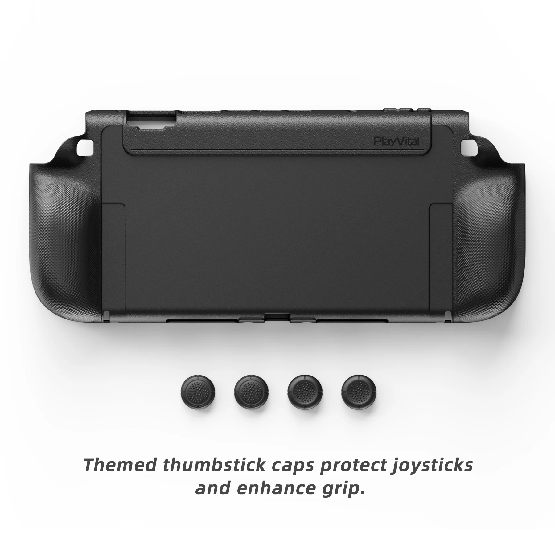 PlayVital PURE Grip Case for Nintendo Switch 2 – Shockproof TPU Cover Ergonomic Anti-Slip Grips Design & Thumbstick Caps -Black
PlayVital PURE Grip Case for Nintendo Switch 2 – Shockproof TPU Cover Ergonomic Anti-Slip Grips Design & Thumbstick Caps -Black