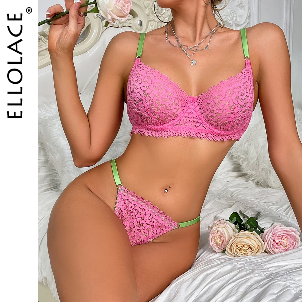 Ellolace Contrast Color Lingerie Lace Intimate Goods Translucent Bra Set Woman 2 Pieces Seamless Sexy Outfits Push Up Underwear
Ellolace Contrast Color Lingerie Lace Intimate Goods Translucent Bra Set Woman 2 Pieces Seamless Sexy Outfits Push Up Underwear