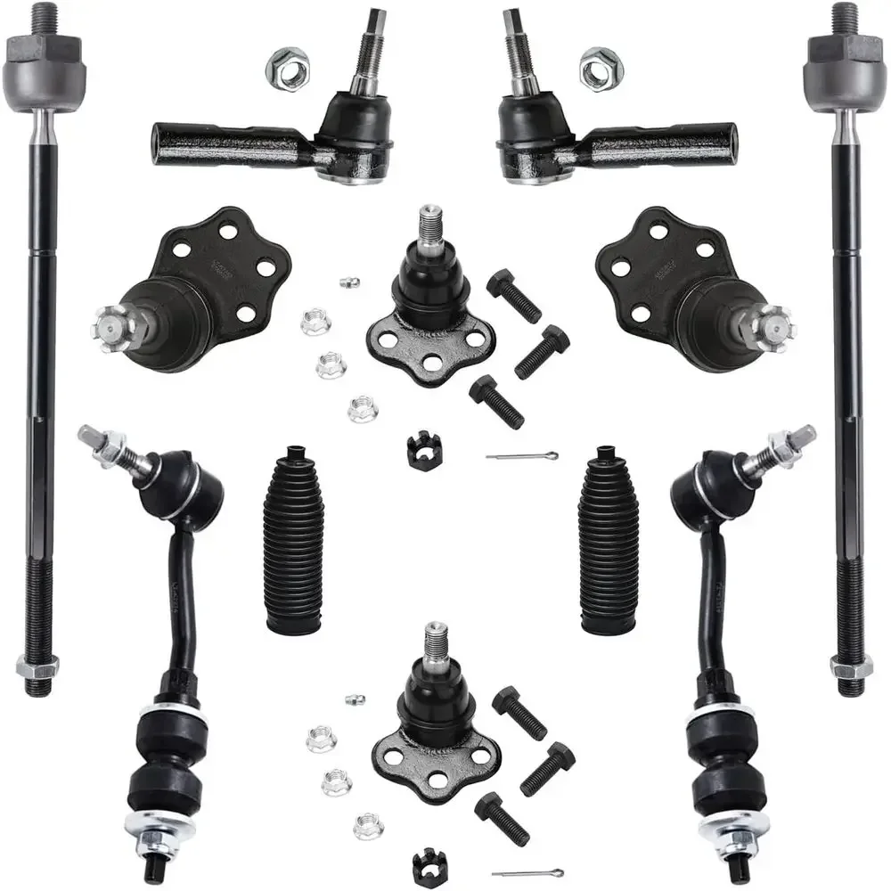 Suspension Kit for 2000-2004 Dakota & 2000-2003 Durango - 12pc Set: Upper/Lower Ball Joints, Tie Rods, Sway Bar Links & Boots
Suspension Kit for 2000-2004 Dakota & 2000-2003 Durango - 12pc Set: Upper/Lower Ball Joints, Tie Rods, Sway Bar Links & Boots