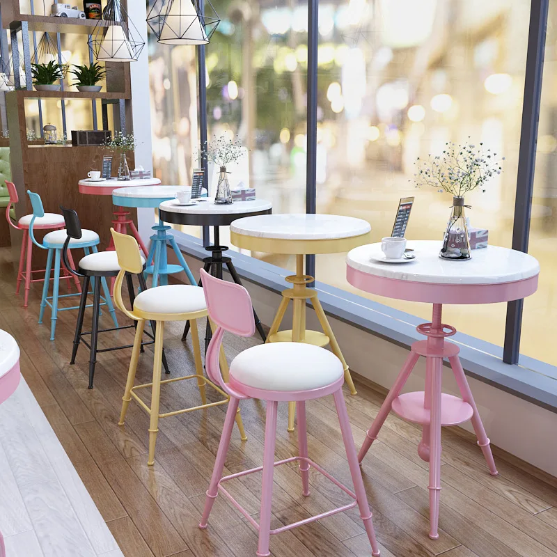 Bar Chair Household Creative Small Round Table Chair Coffee Milk Tea Shop Lifting Dining Table and Chair
Bar Chair Household Creative Small Round Table Chair Coffee Milk Tea Shop Lifting Dining Table and Chair