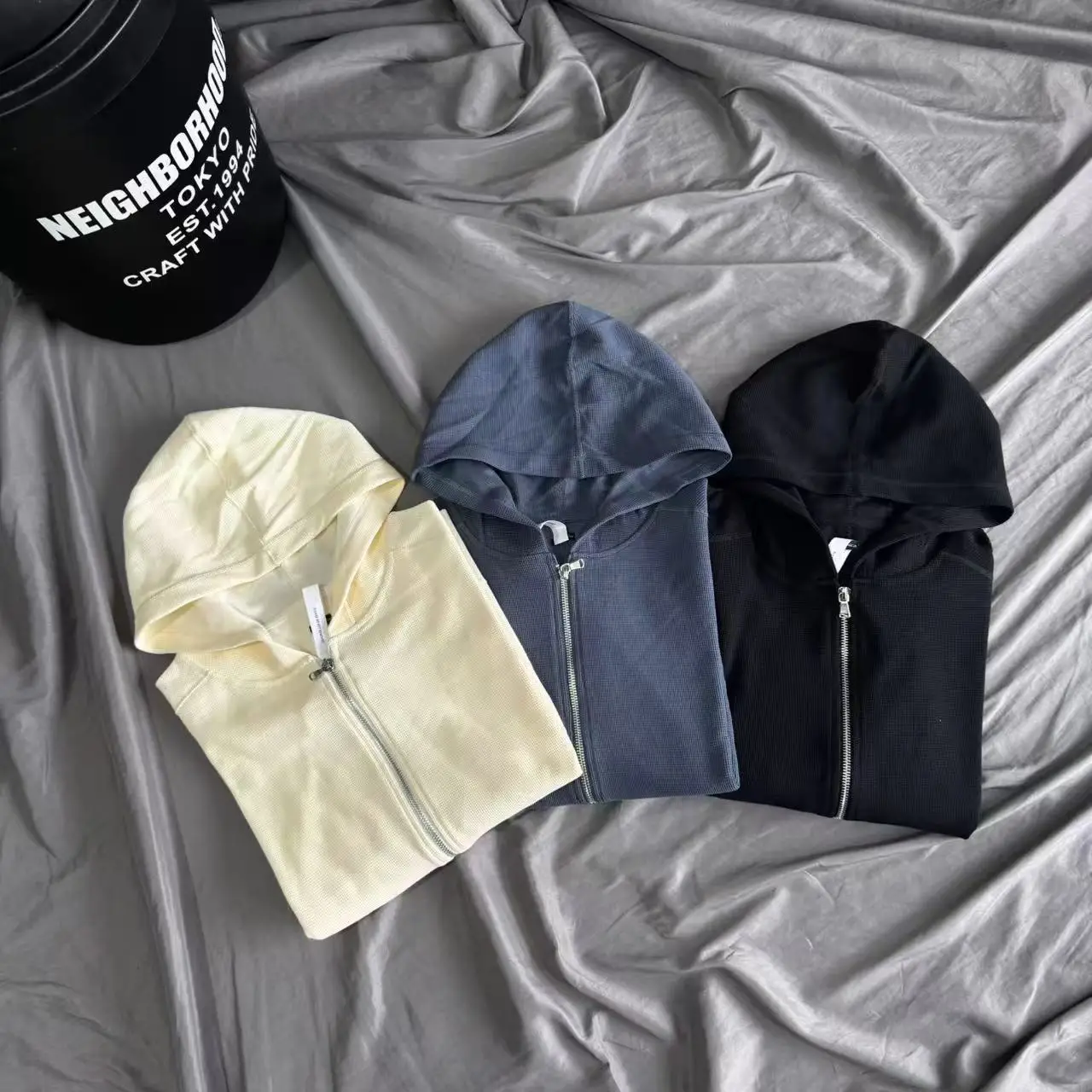 Japanese Nanamica Zipper Hoodie Solid Color Waffle Fabric Sweatshirts Men Women High Quality Loose Breathe Pullovers Hoody
Japanese Nanamica Zipper Hoodie Solid Color Waffle Fabric Sweatshirts Men Women High Quality Loose Breathe Pullovers Hoody