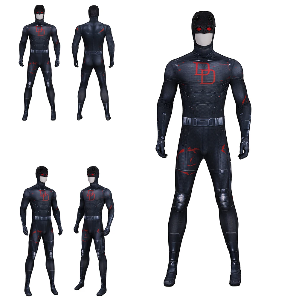 Halloween Party Costume Superhero Matt Murdoch Men's Role-Playing Costume 3D Printed Camouflage Demon Adventure Jumpsuit
Halloween Party Costume Superhero Matt Murdoch Men's Role-Playing Costume 3D Printed Camouflage Demon Adventure Jumpsuit