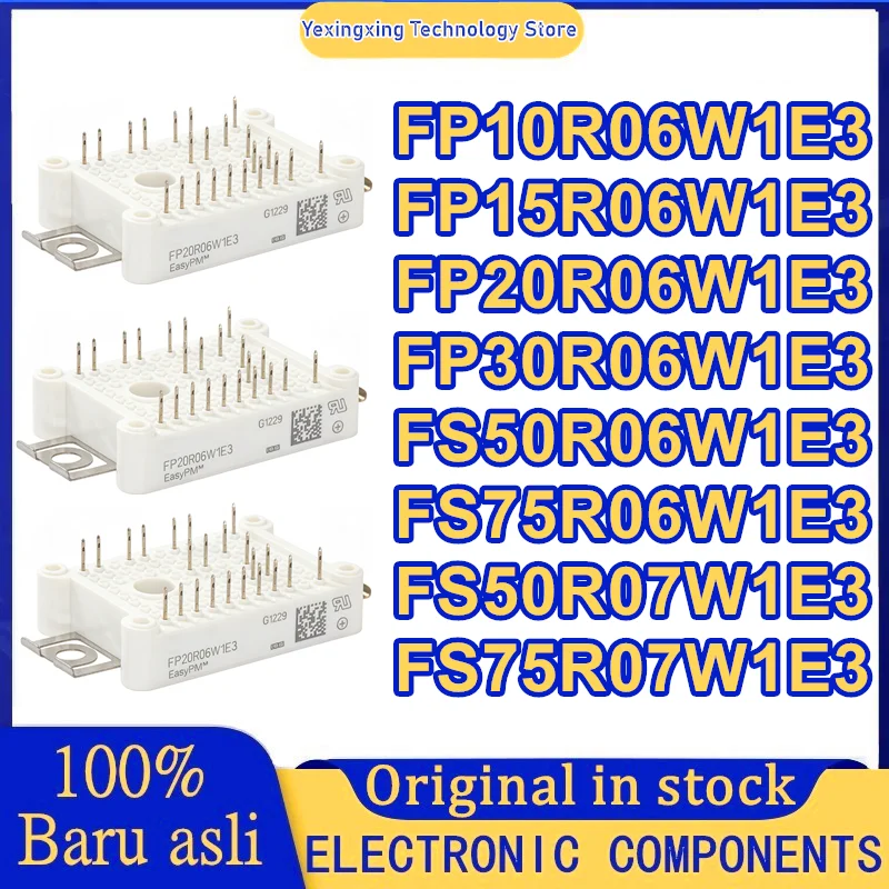 New original FP10R06W1E3 FP15R06W1E3 FP20R06W1E3 FP30R06W1E3 FS50R06W1E3 FS75R06W1E3 FS50R07W1E3 FS75R07W1E3 IGBT module
New original FP10R06W1E3 FP15R06W1E3 FP20R06W1E3 FP30R06W1E3 FS50R06W1E3 FS75R06W1E3 FS50R07W1E3 FS75R07W1E3 IGBT module