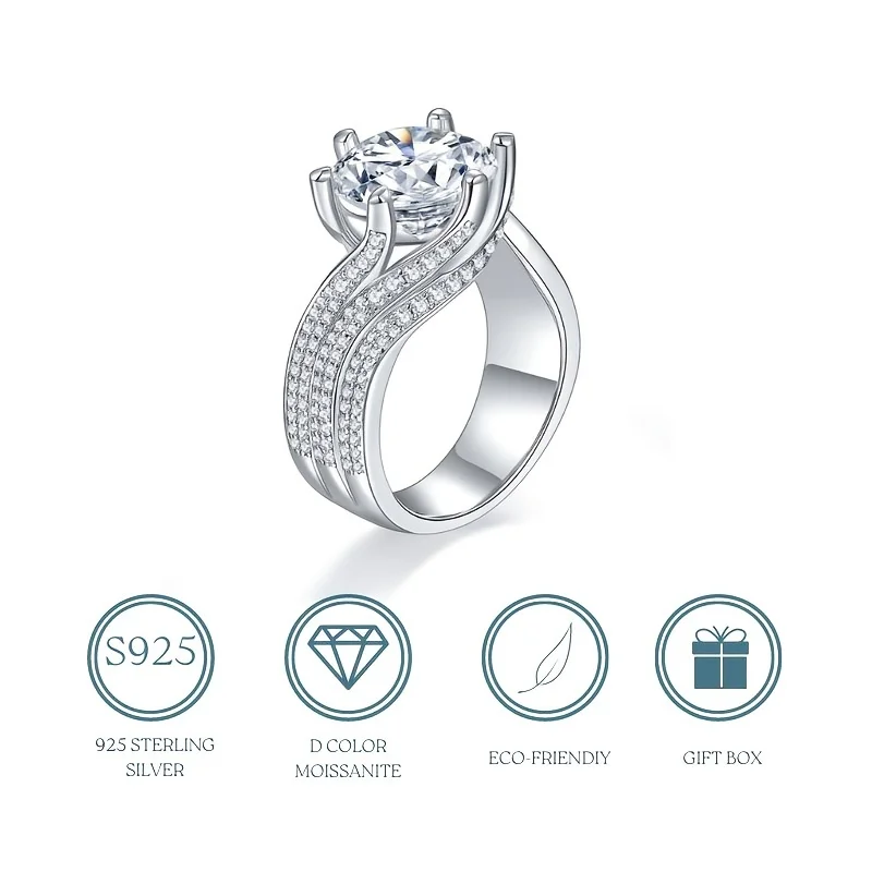 Luxury Classic Moissanite 925 Silver Ring Birthstone Holiday Fine Jewelry rings for women Engagement and Wedding GRA Certified
Luxury Classic Moissanite 925 Silver Ring Birthstone Holiday Fine Jewelry rings for women Engagement and Wedding GRA Certified