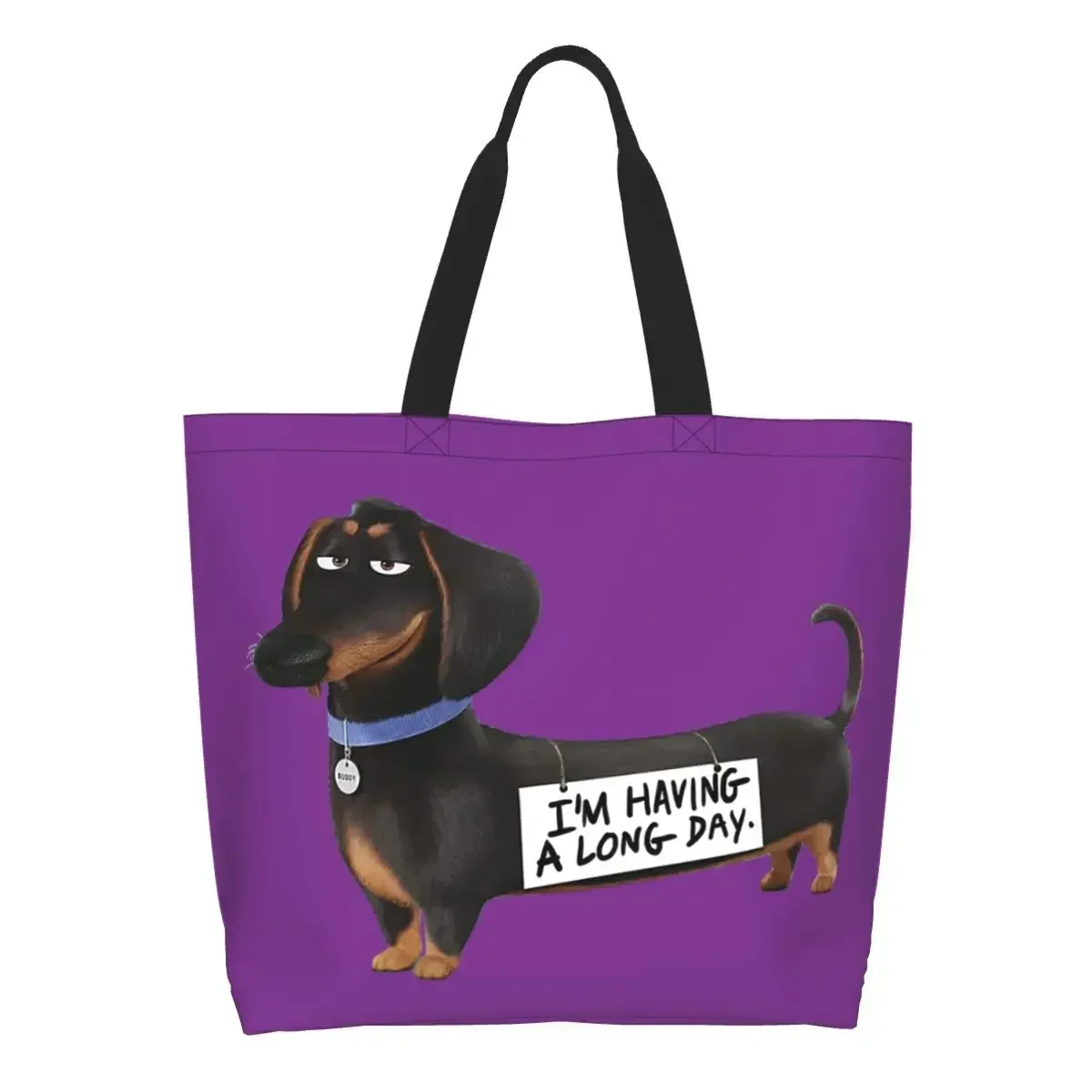 Dachshund Groceries Shopping Bags Printed Canvas Shopper Tote Shoulder Bag Large Capacity Sausage Badger Wiener Dog Handbag
Dachshund Groceries Shopping Bags Printed Canvas Shopper Tote Shoulder Bag Large Capacity Sausage Badger Wiener Dog Handbag