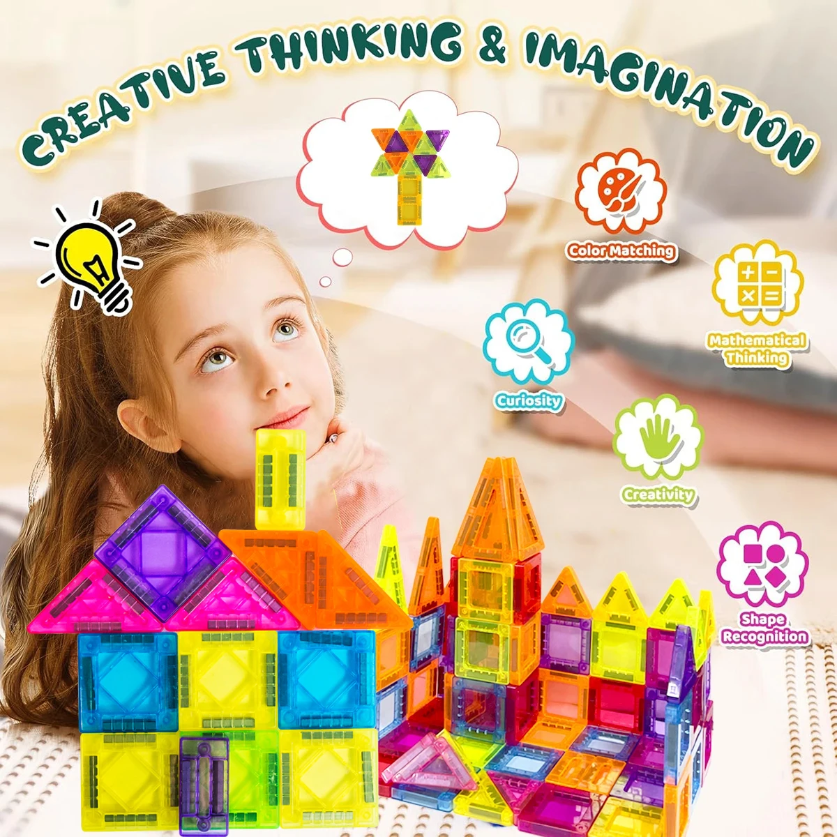 Magnetic Tiles Magnet Expansion Set, Construction Building Blocks,Construction STEM Starter Set for Kids Ages 3+ Boys and Girls
Magnetic Tiles Magnet Expansion Set, Construction Building Blocks,Construction STEM Starter Set for Kids Ages 3+ Boys and Girls