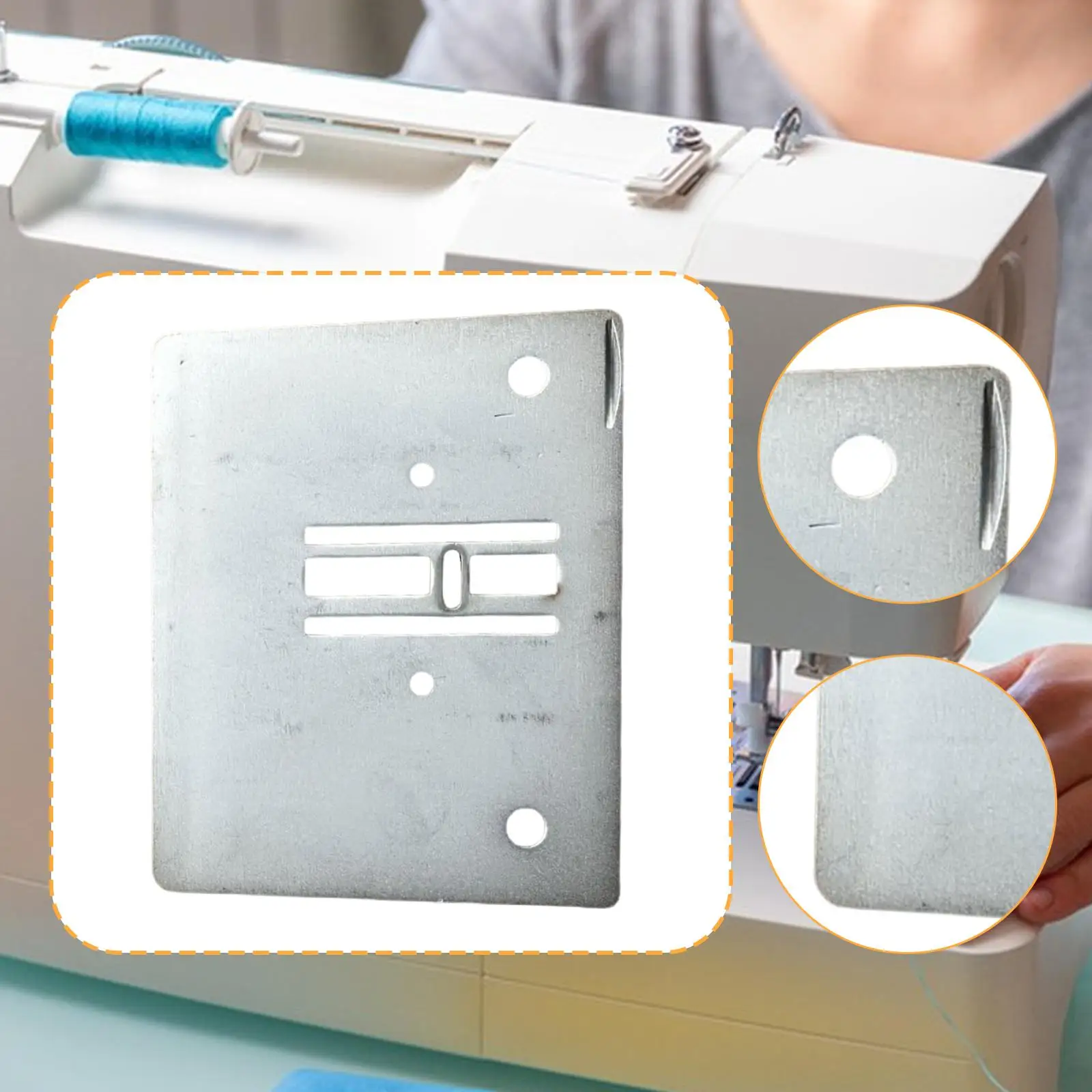 Metal Sewing Machine Throat Plate Durable Replacement Needle Plate for RS2000 Domestic Sewing Machine Accessory Kit
Metal Sewing Machine Throat Plate Durable Replacement Needle Plate for RS2000 Domestic Sewing Machine Accessory Kit