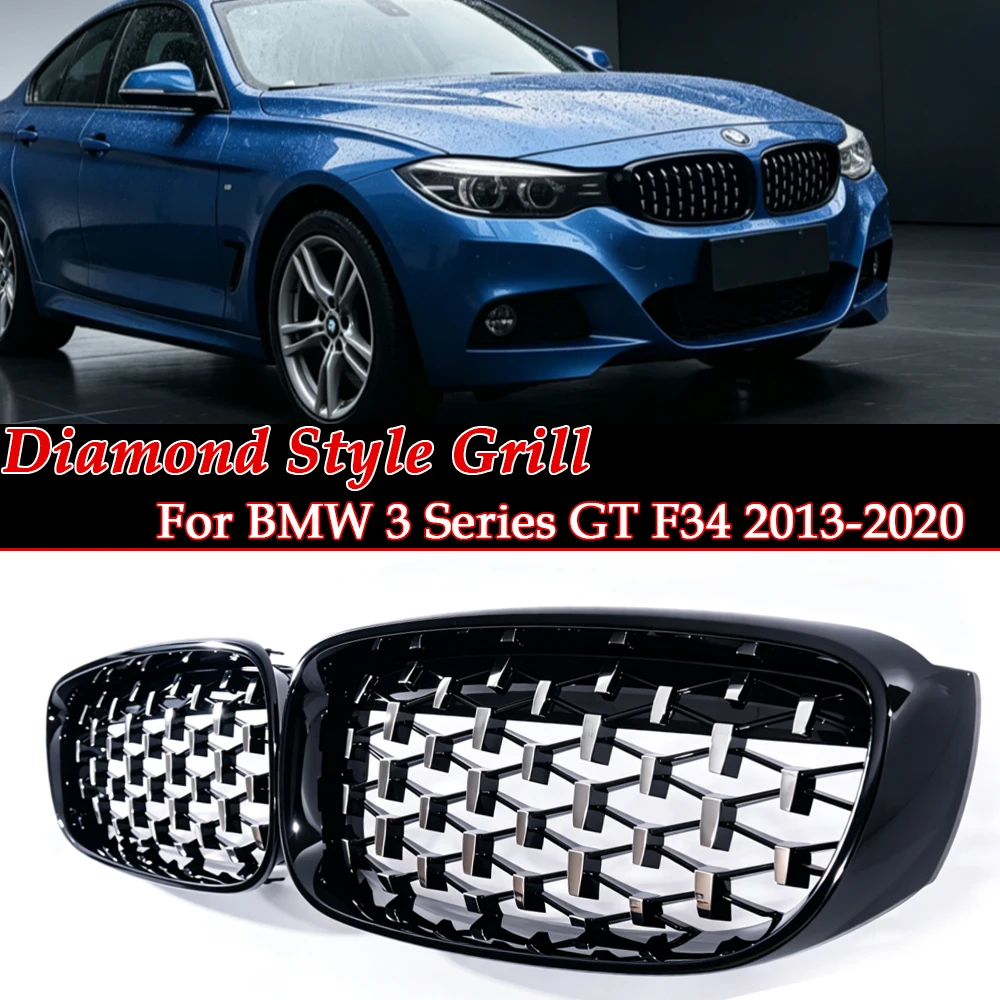Diamond Style Grill Chrome Gloss Kidney Grille For BMW 3 Series GT F34 2013-2020 Auto Replacement Modification Parts 320I 328I
Diamond Style Grill Chrome Gloss Kidney Grille For BMW 3 Series GT F34 2013-2020 Auto Replacement Modification Parts 320I 328I