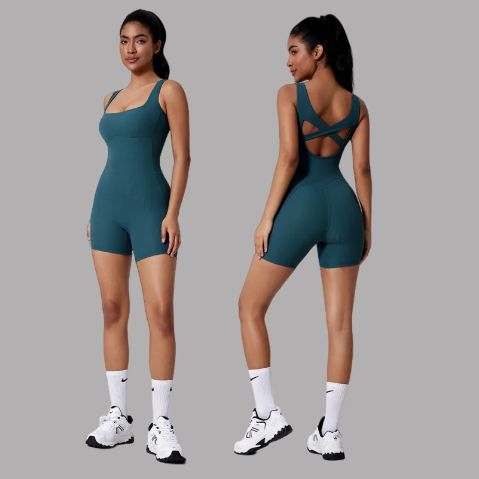 Seamless Yoga Jumpsuits Sports Fitness Peach Hip Skinny Screw Thread Backless One-piece Workout Clothes Gym Sportswear for Women
Seamless Yoga Jumpsuits Sports Fitness Peach Hip Skinny Screw Thread Backless One-piece Workout Clothes Gym Sportswear for Women