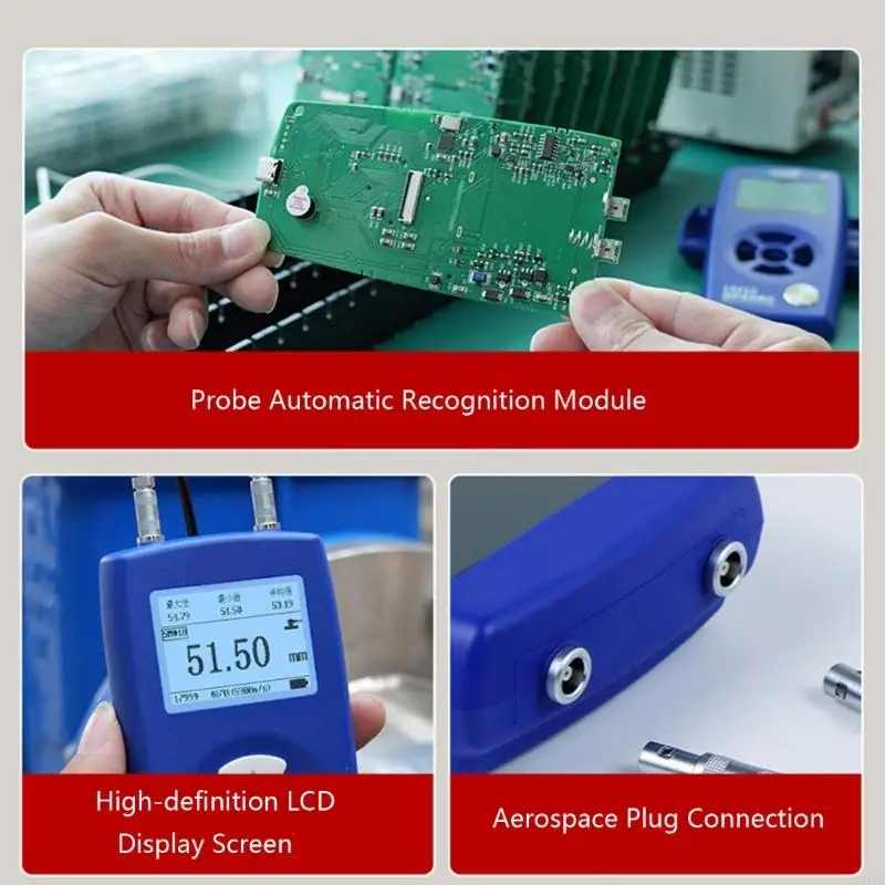 M7DA Professional Handheld Ultrasonics Thickness Measurement Tool 1-320mm Ranges with LCD Display for Accurate Measuring
M7DA Professional Handheld Ultrasonics Thickness Measurement Tool 1-320mm Ranges with LCD Display for Accurate Measuring
