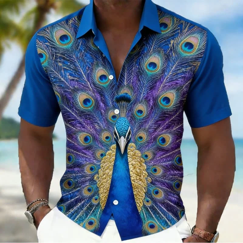 Men's Exquisite Tropical Animal Inspired Print Short Sleeve Shirt Casual Fashion For Summer Vacation And Daily Street Outfits
Men's Exquisite Tropical Animal Inspired Print Short Sleeve Shirt Casual Fashion For Summer Vacation And Daily Street Outfits
