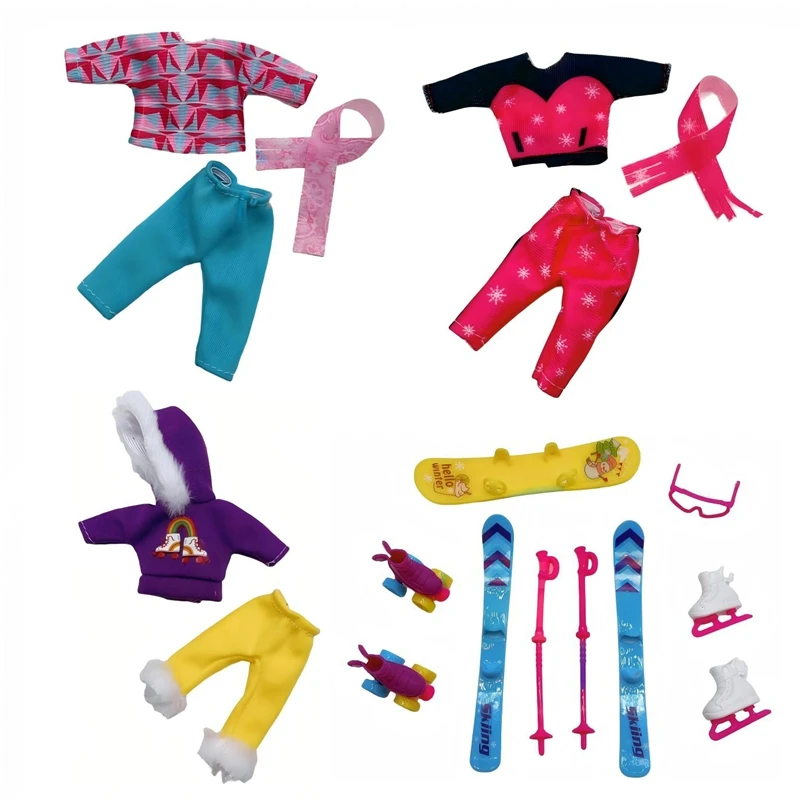 Hot Sale Ski Suit For 5.5 Inch Doll Kids Toys Ski wear Shoes Snowboard Winter Toy For Child DIY Play Girl' Birthday Present Gift
Hot Sale Ski Suit For 5.5 Inch Doll Kids Toys Ski wear Shoes Snowboard Winter Toy For Child DIY Play Girl' Birthday Present Gift